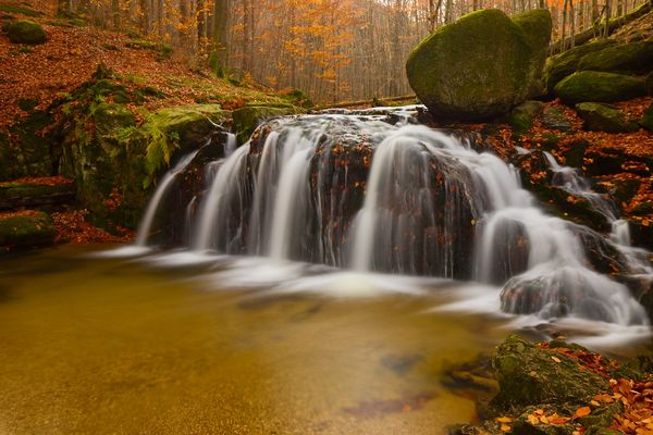 Autumn waterfall