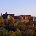 Autumnal colours surround the town