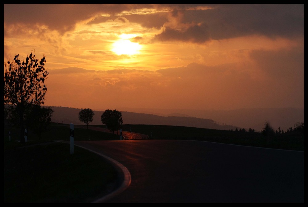 autumnal sunset