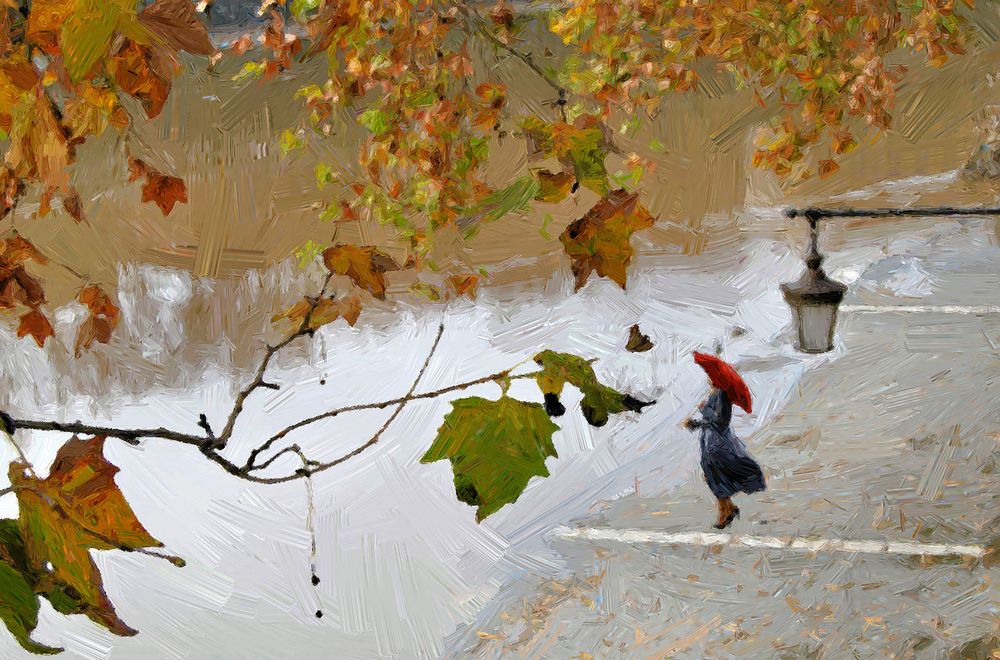 Autunno romano : "La piena del Tevere"