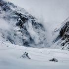 Avalanche in the Himalayas