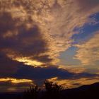 avant la tempete au coucher du soleil