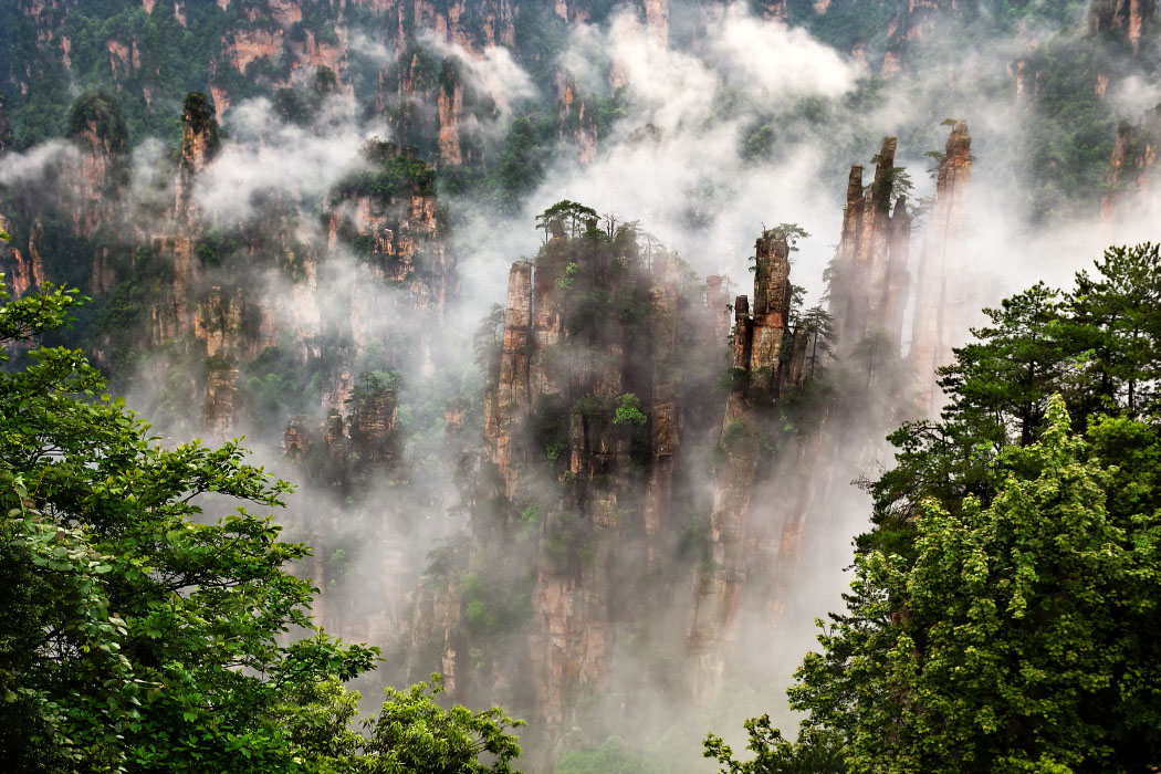 Avatar Mountains Foto Bild Landschaft China Natur Bilder Auf Fotocommunity
