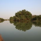 avec la pirogue sur le Niger