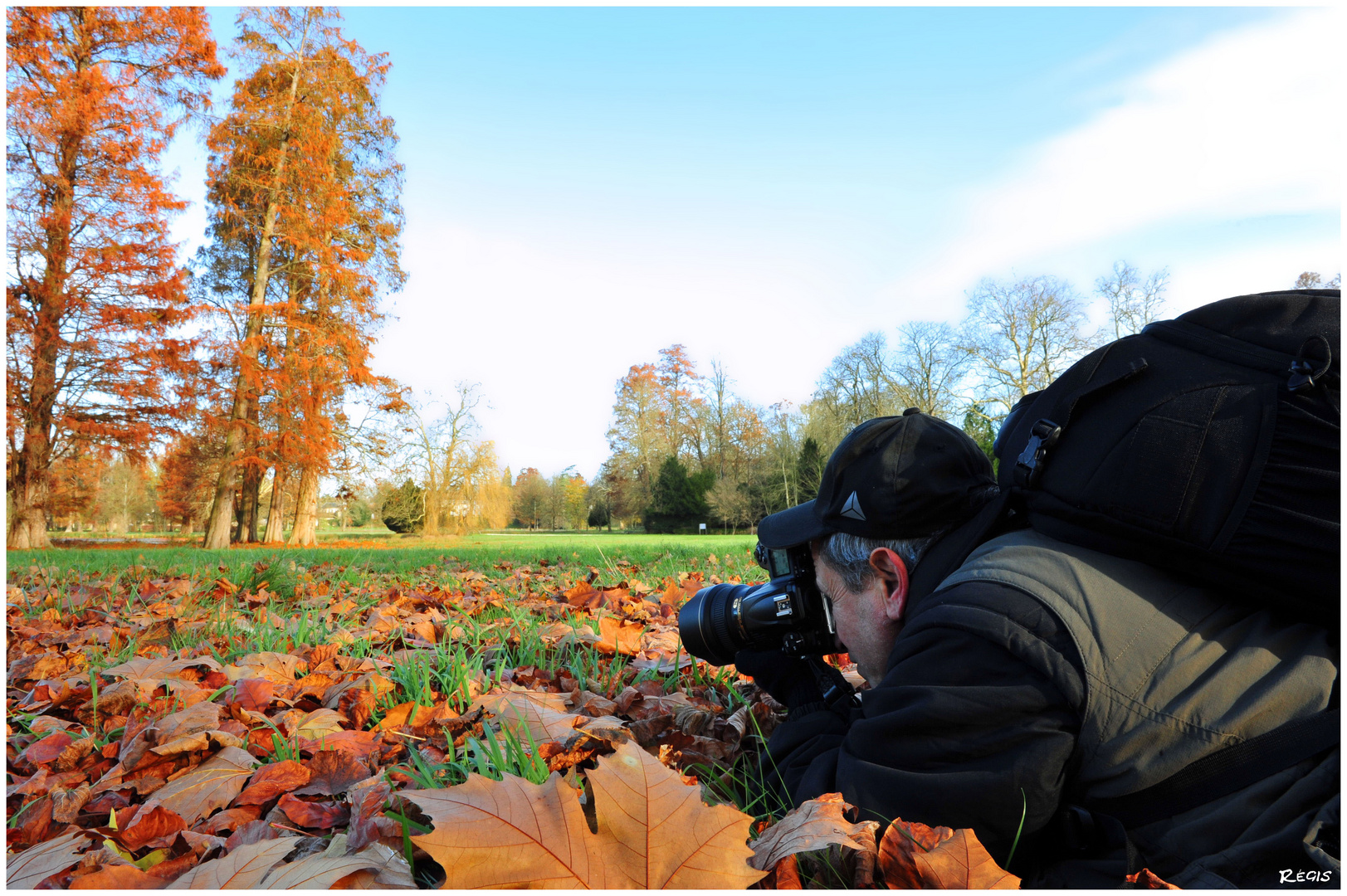 Avec son Lowepro sur le dos...