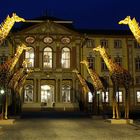 Avenue de Giraffes vor dem Bruchsaler Schloss