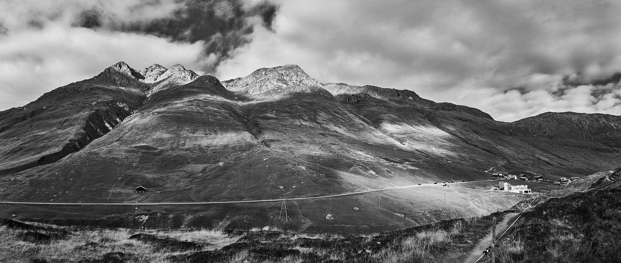 Avers Berglandschaft sw