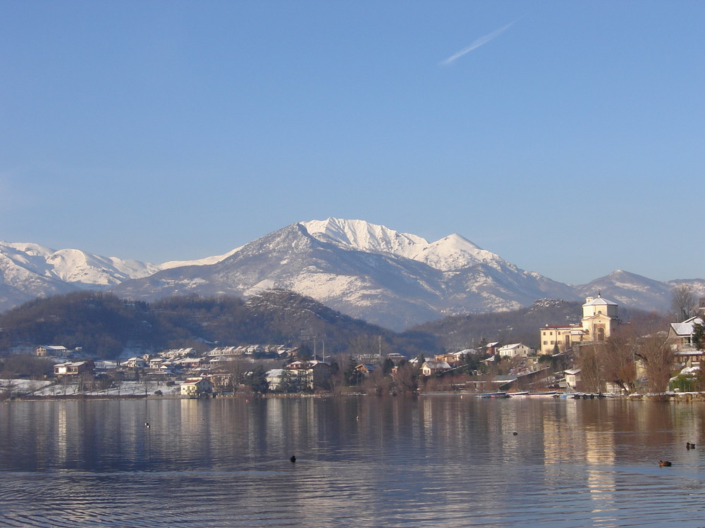 AVIGLIANA:inverno sul lago grande,1.09