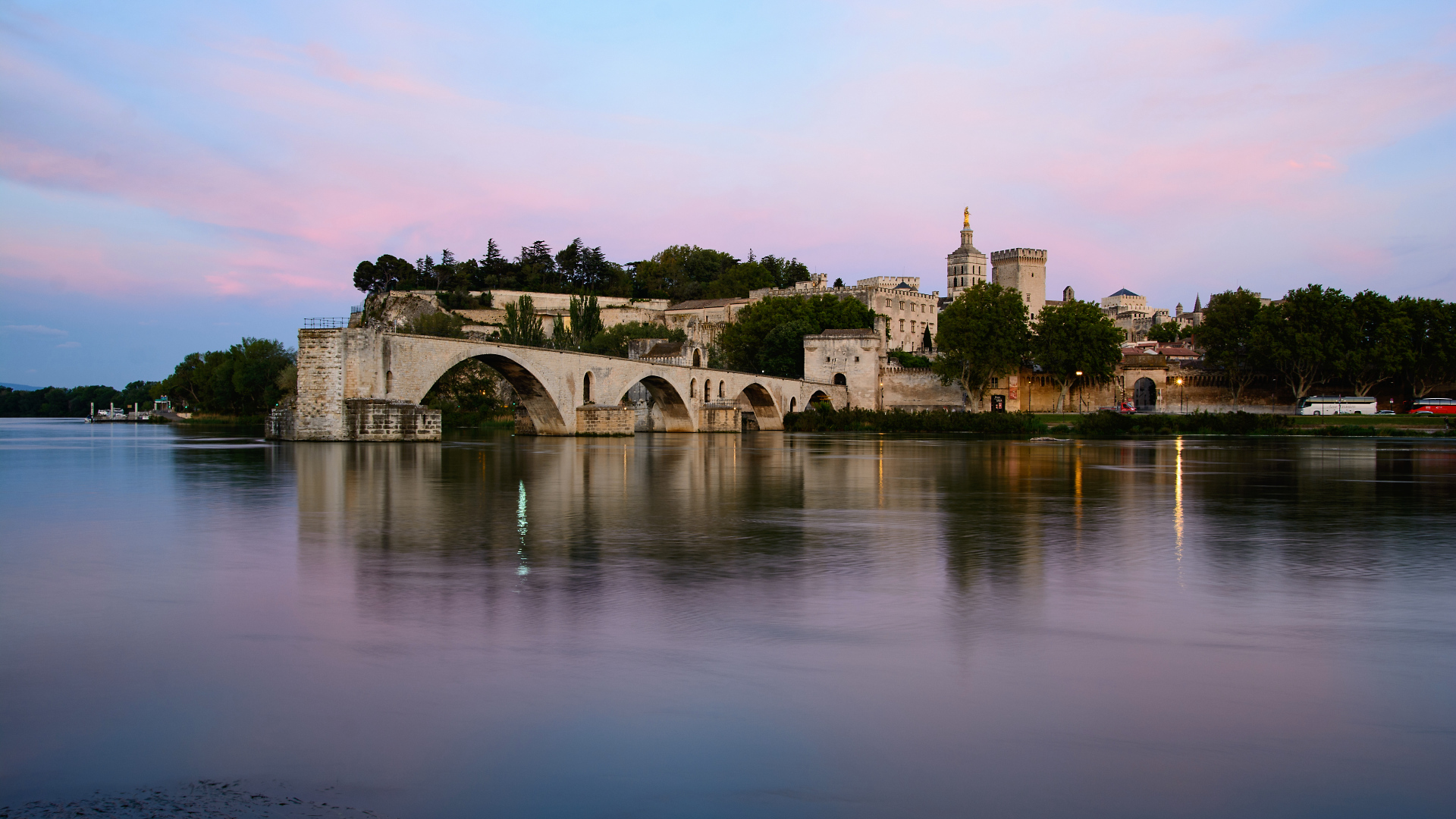 Avignon Brucke Am Abend Foto Bild Architektur Europe France Bilder Auf Fotocommunity