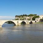 Avignon, Brücke mit Papstpalast.