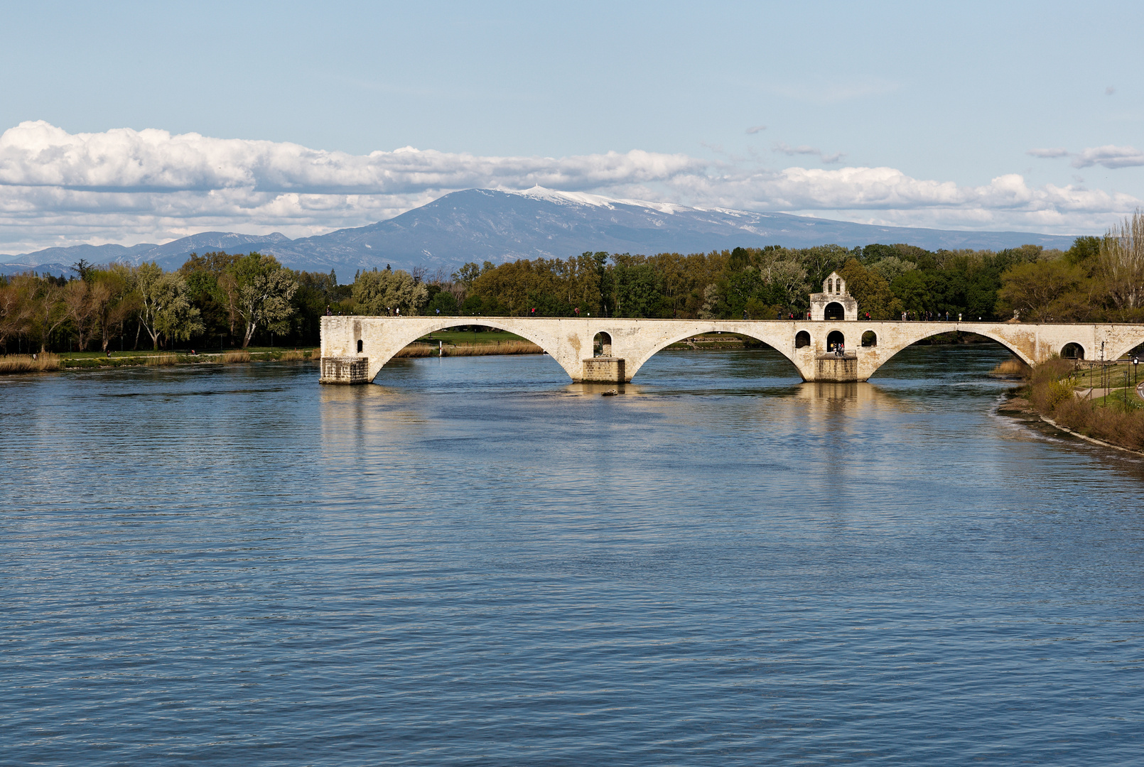 Avignon mit Pont Saint Benezet, Provence, Mont Vontoux