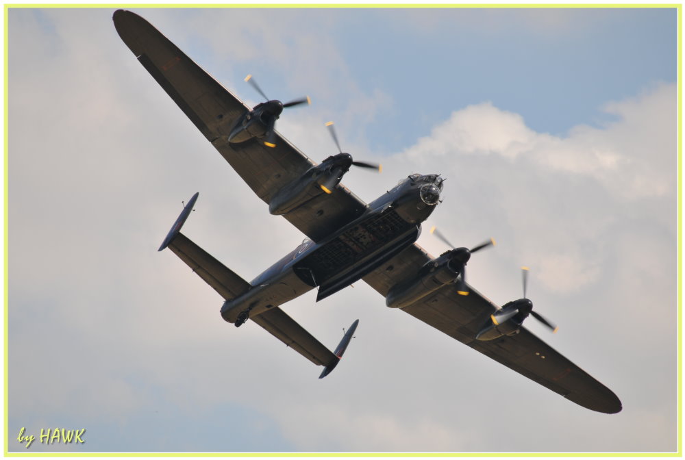 Avro Lancaster with open Bomb Bay