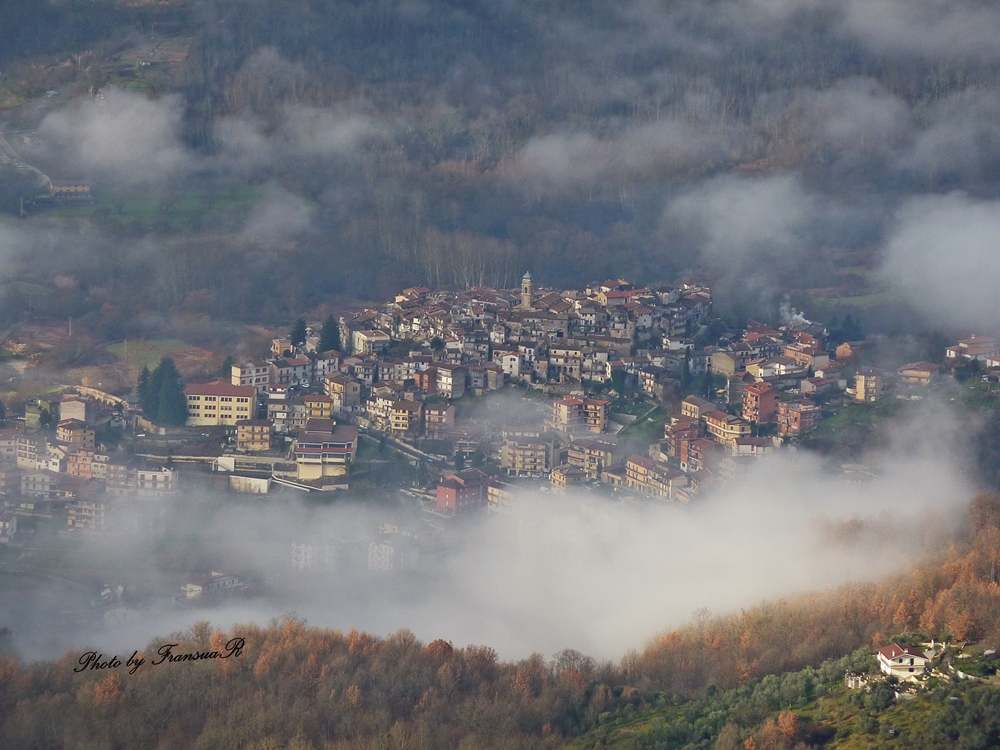 Avvolto dalla nebia  