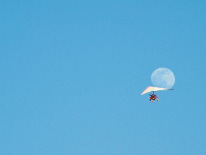 Axel auf dem Weg zum Mond