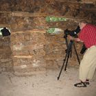 Axel mit Digiskop am kleinen Balaton