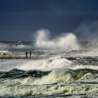 Axel stürzt sich auf den Strand