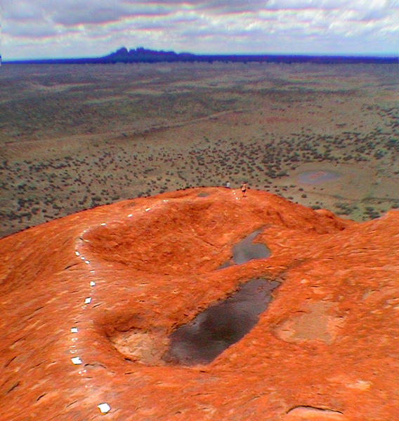 Ayers Rock "Vogelperspektive"