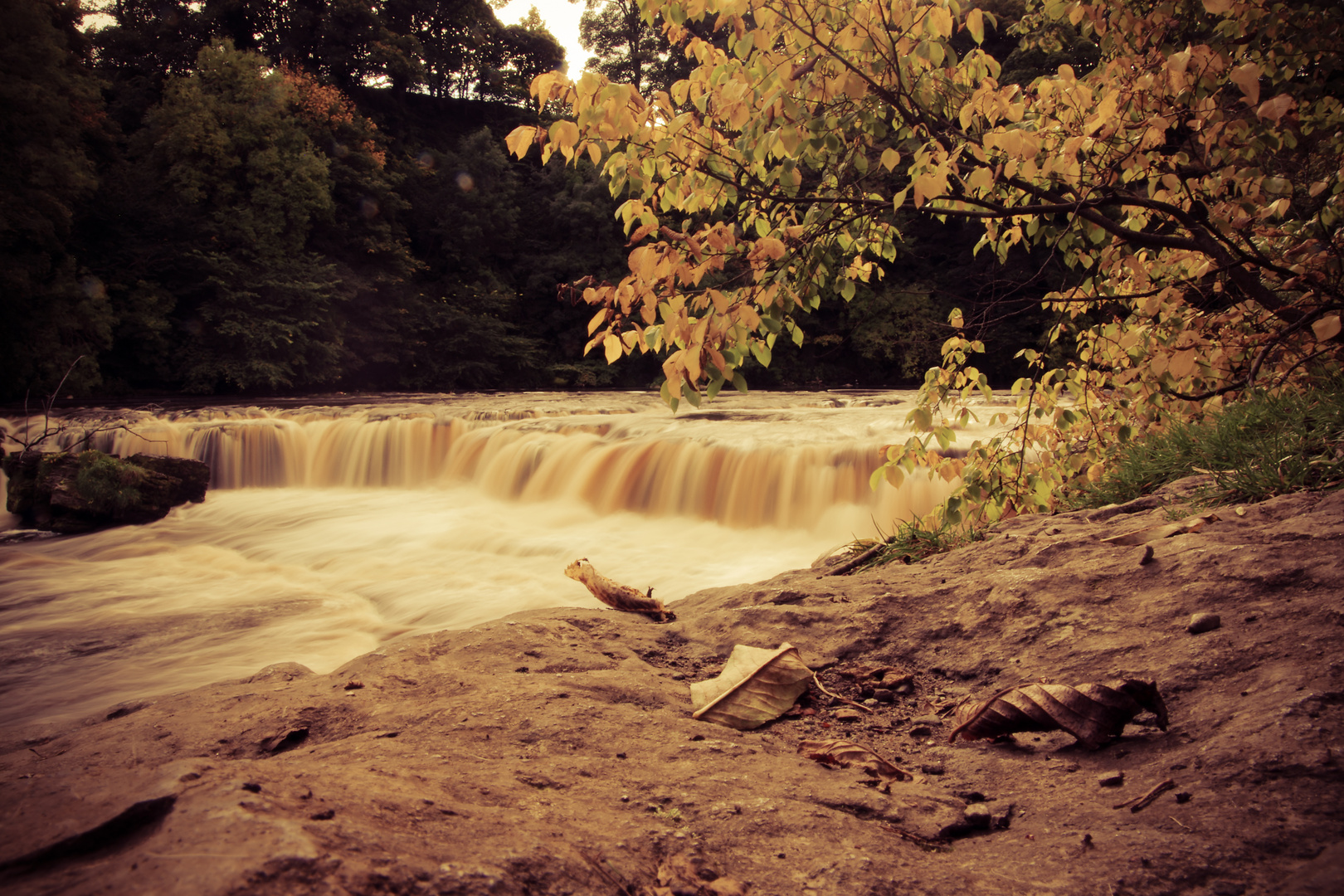 Aysgarth Falls im Herbst
