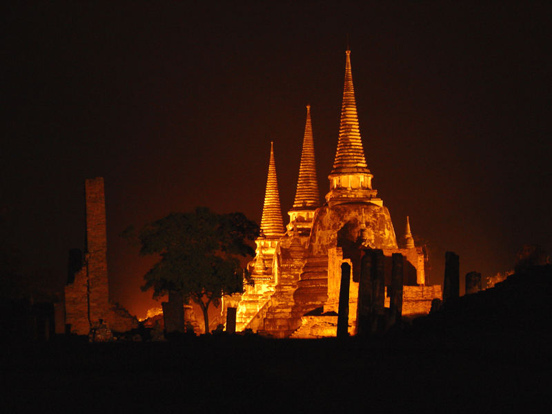 Ayutthaya at night