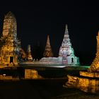 Ayutthaya - Wat Chai Watthanaram bei Nacht