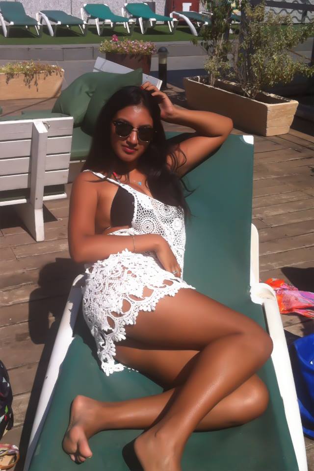 Azeri girl at beach