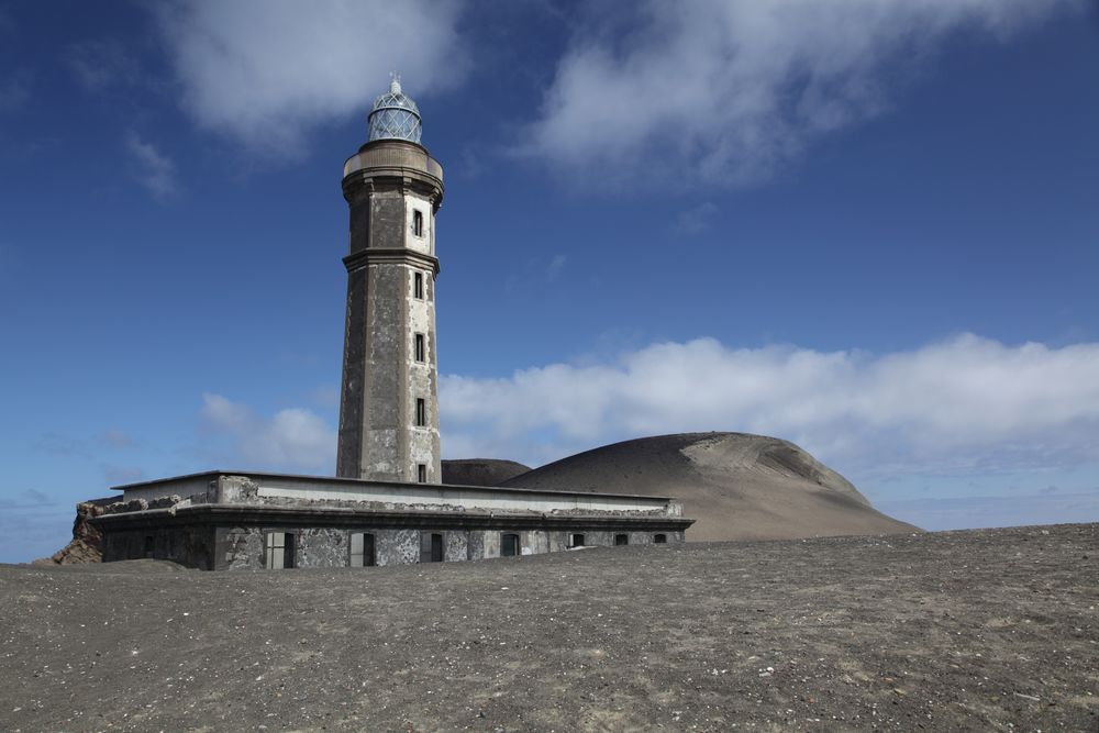 Azoren, Faial, Leuchtturm, Vulkanasche, Vulkan