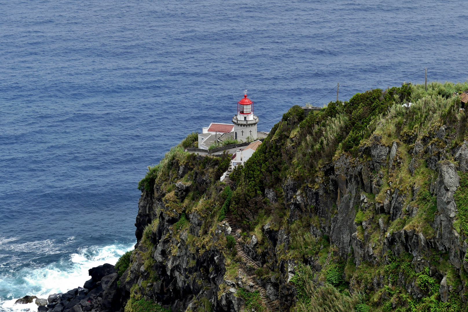 Azoren - Leuchtturm vor Nordeste auf der Insel São Miguel