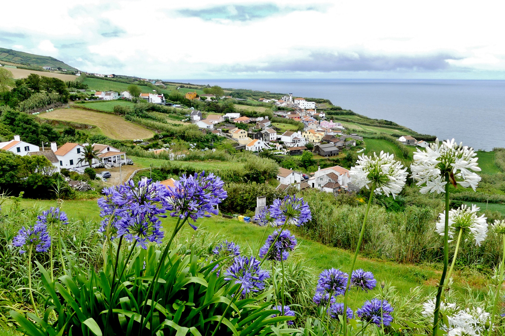 Azoren - São Miguel - Blick vom Miradouro do Pico Vermelho 