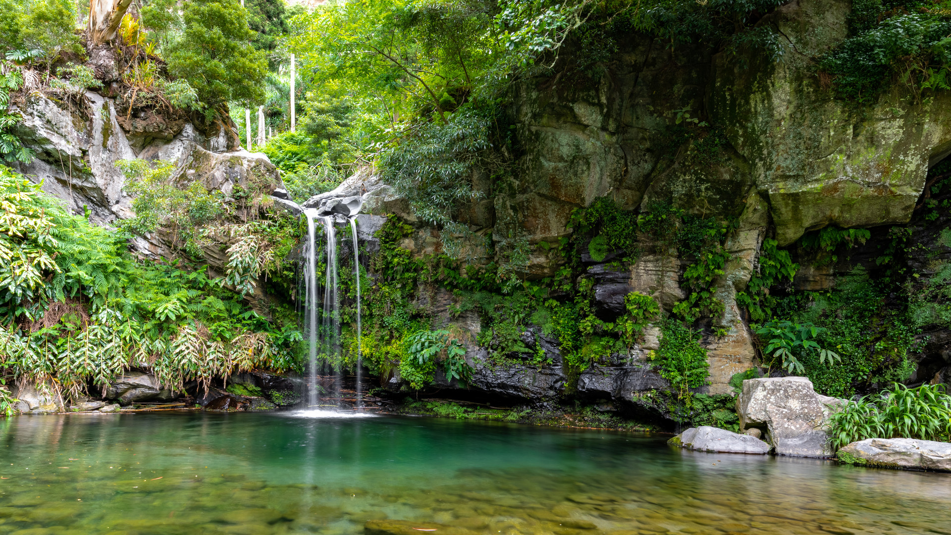 Azoren Wasserfall