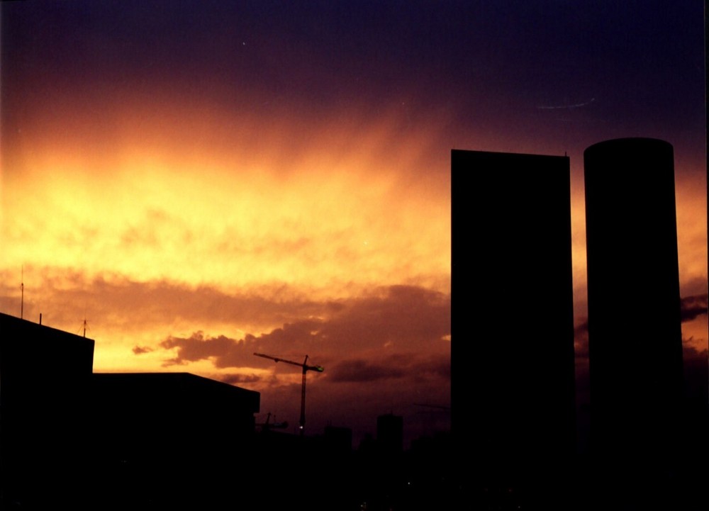 Azrieli's Center At Sunset,] Tel-Aviv,Israel