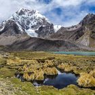 Azulcocha, Kleiner See am Fusse der Anden in Peru