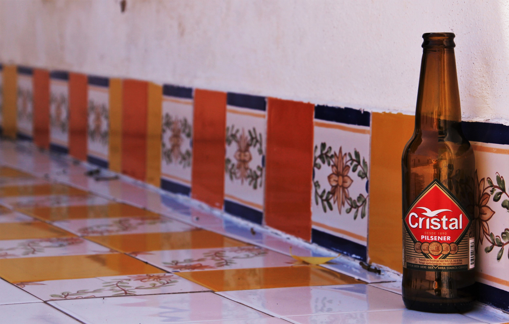 Azulejos e cerveja portugueses