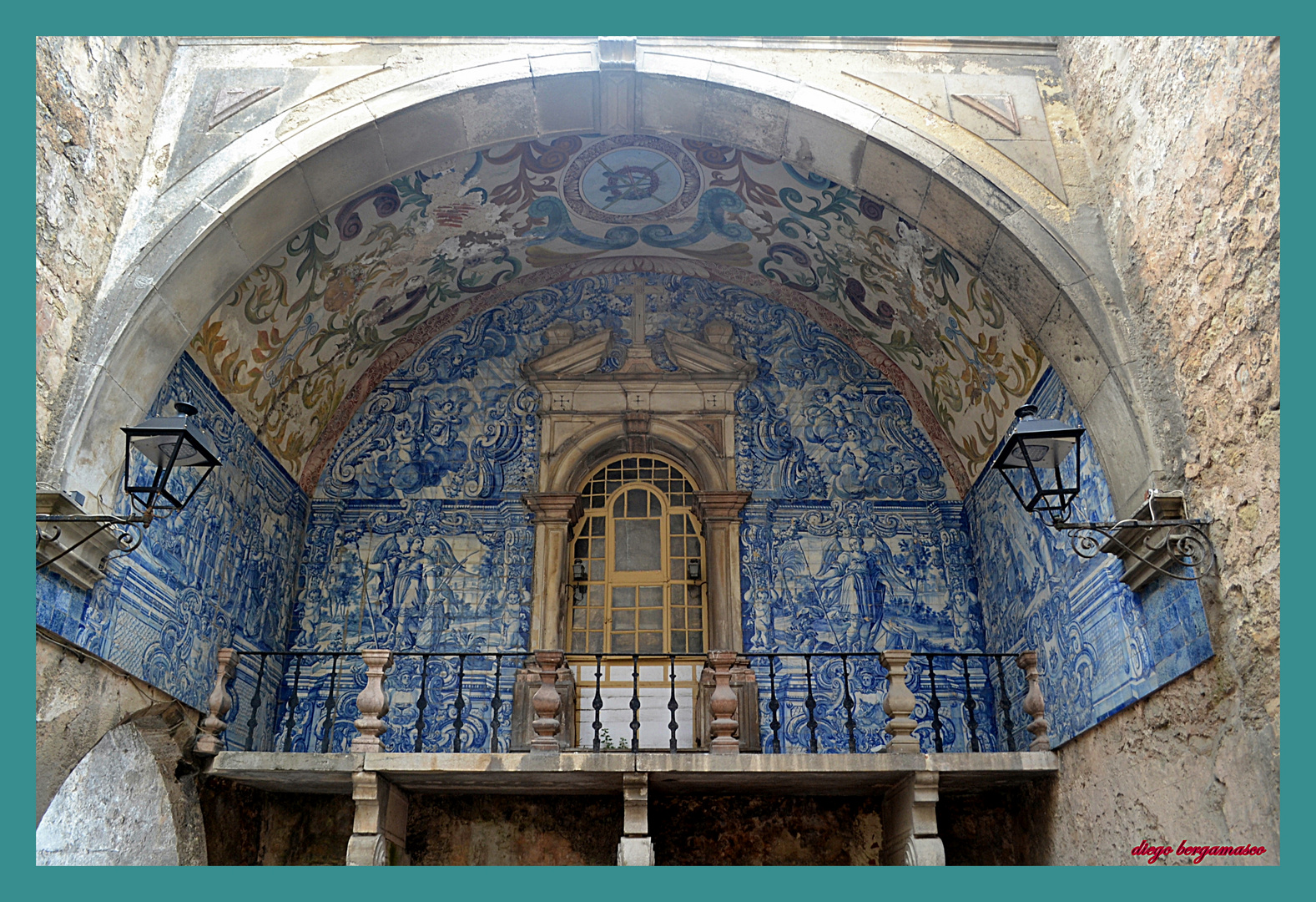 Azulejos sulle mura di Obidos