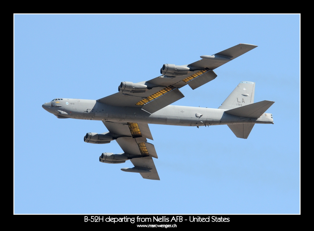 B-52H departing from Nellis AFB - United States