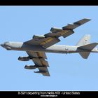 B-52H departing from Nellis AFB - United States