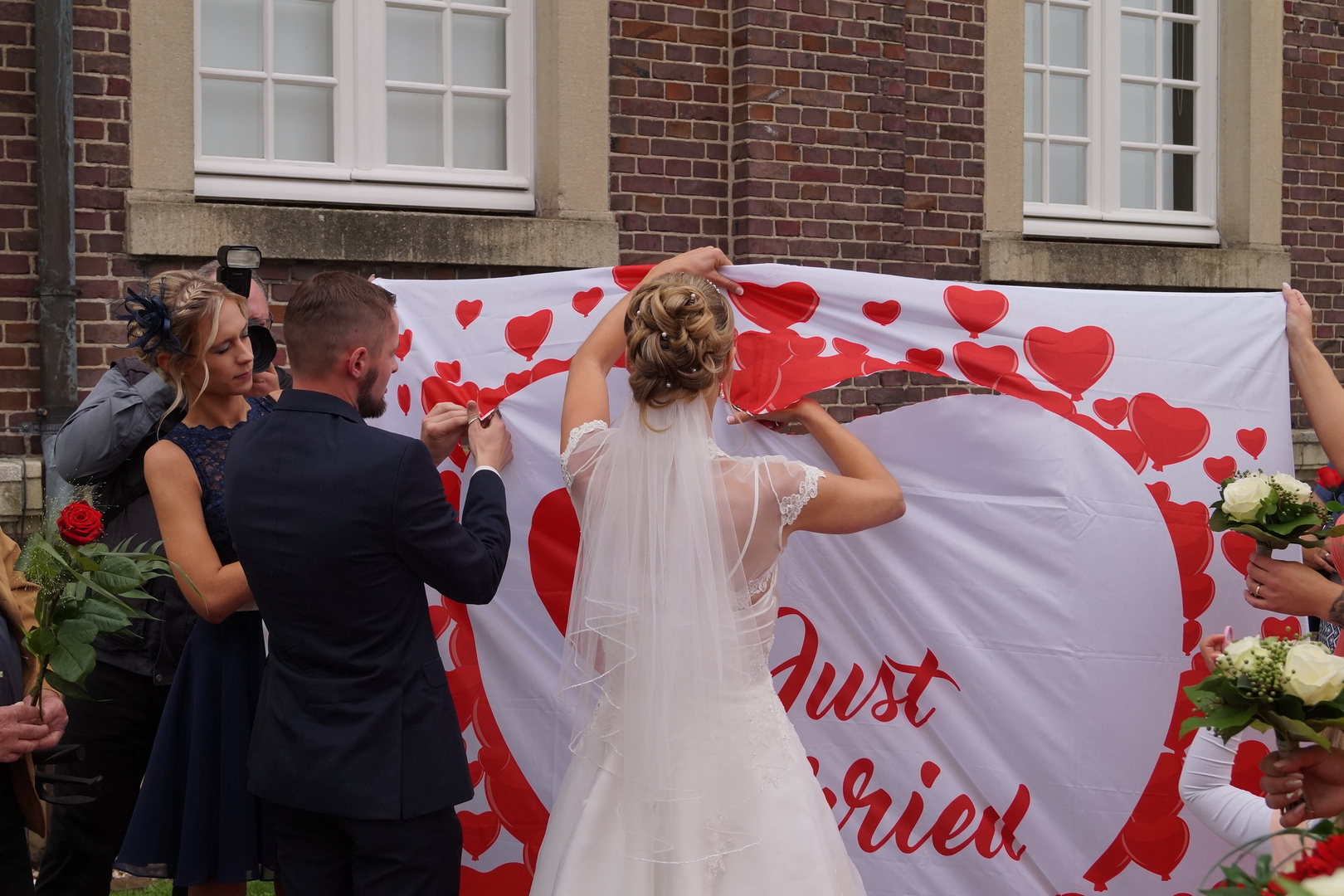 B & A Hochzeit Just Married