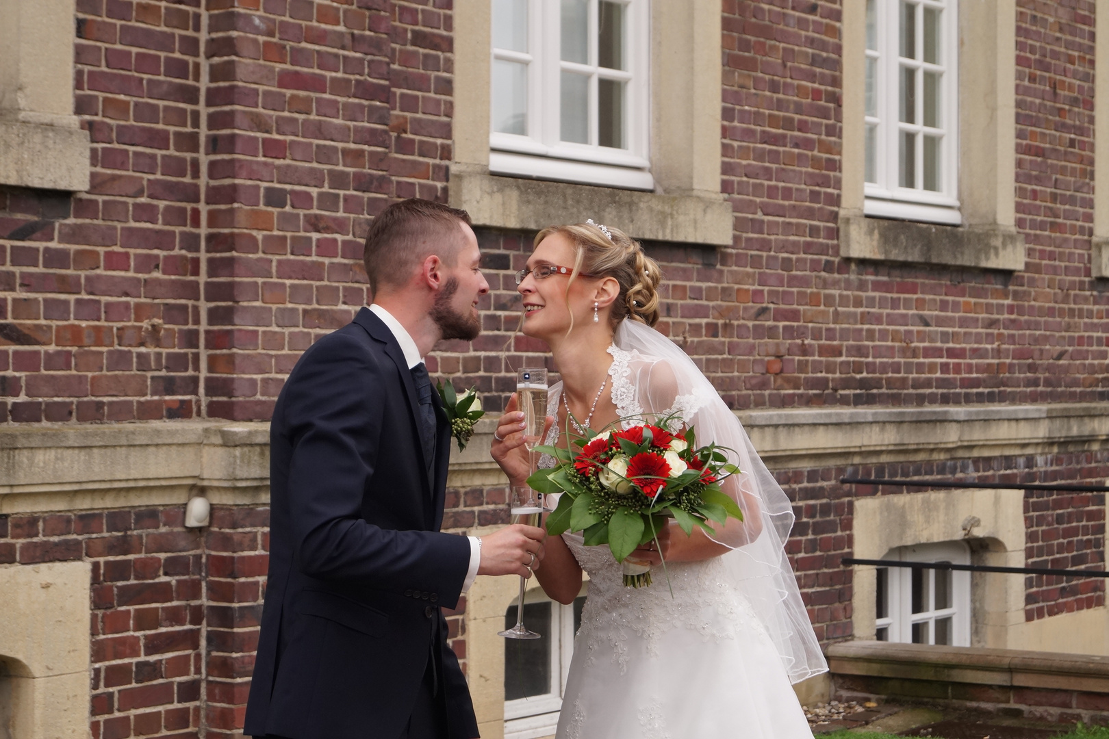 B & A Hochzeit Sektempfang