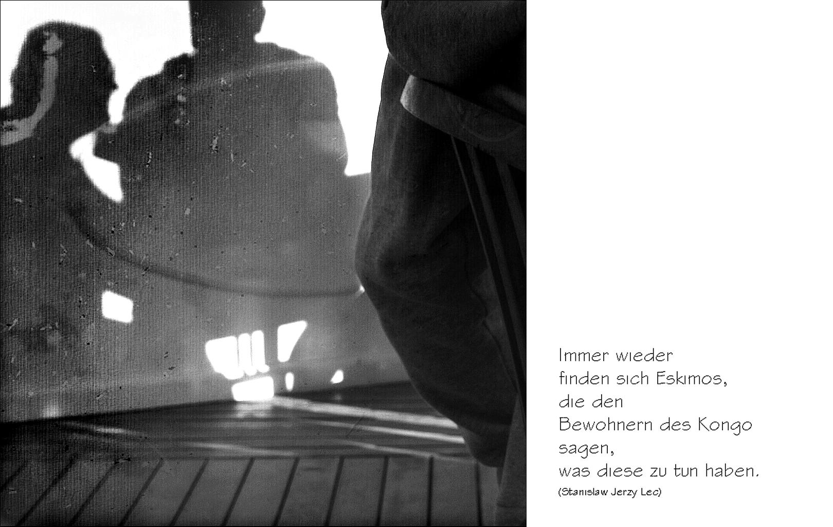 B Seiten 2 Klugscheisser Foto Bild Schatten S W Menschen Bilder Auf Fotocommunity