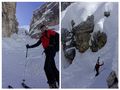 Durchschlupf Dolomiten 40-45° Rinne von Bergfexin