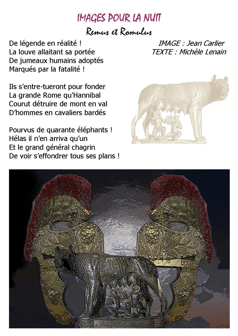 B17 IMAGES POUR LA NUIT Rémus et Romulus