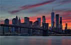 Brooklyn Bridge Sunset by Sandra on the Rocks