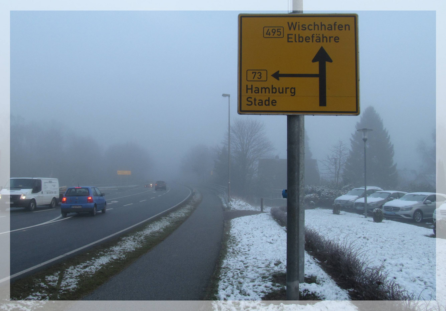 B495 im Nebel