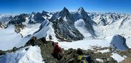 Der Blick vom Wilden Hinterem Turm über die Gletscher der Stubaier Alpen  von Schuhmann Ralph