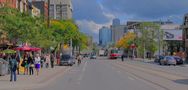 toronto - college&spadina  looking east by Janos Gardonyi