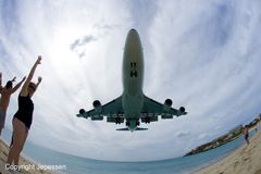 B/747 Approach-TNCM / St.Maarten N.A.