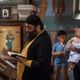 Baptising in Motsameta monastery