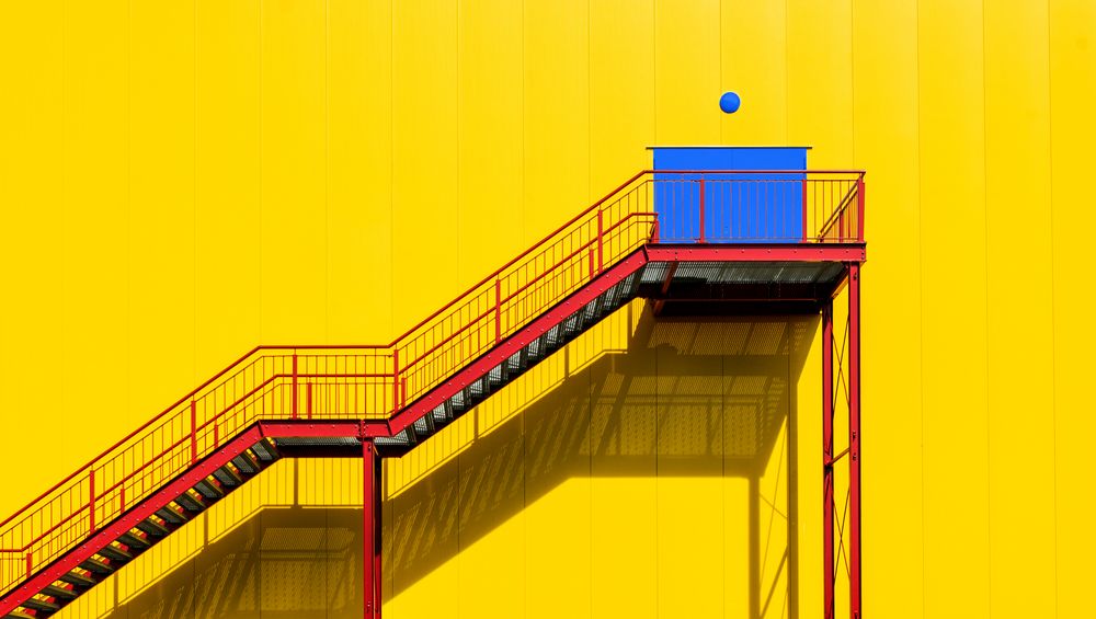 gelb-rot und ein wenig blau von Jürgen Brinkmann