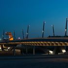 Baakenhafen Brücke bei Nacht