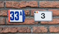 Baarle Nassau - Baarle Hertog - Dutch an Belgian House Number Plates