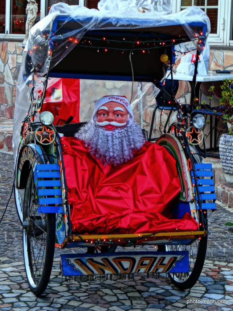 babbo natale in carrozza